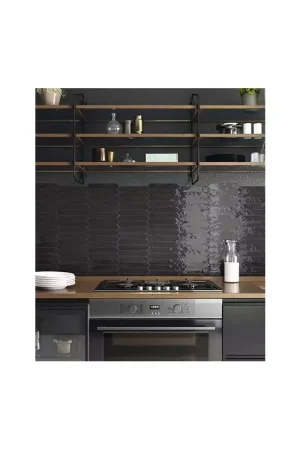 Faïence Noire Effet Brique Carmen Switch On Graphite Gloss Promotion Saisonnière