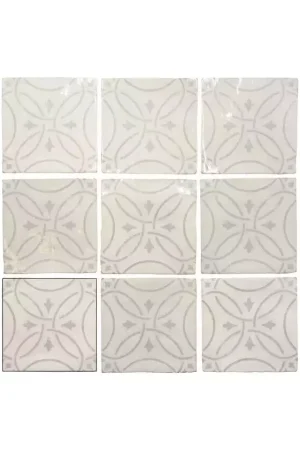 Certifié Faïence Décor Gris Effet Ciment Carmen Fado Amalia Grey