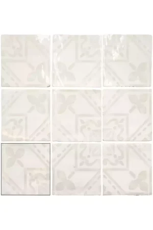 Livraison Express Faïence Décor Blanc Effet Ciment Carmen Fado Tavares White