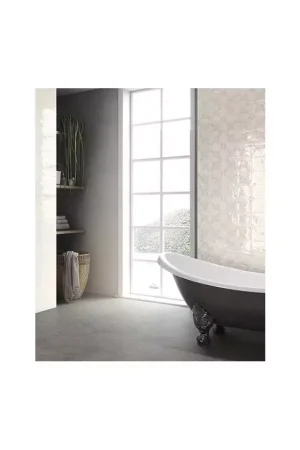 Acheter Direct Faïence Décor Blanc Effet Ciment Carmen Fado Moura White