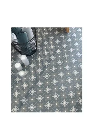 Carrelage Décor Bleu Effet Ciment Carmen Fiorella Dania Seulement Aujourd'hui