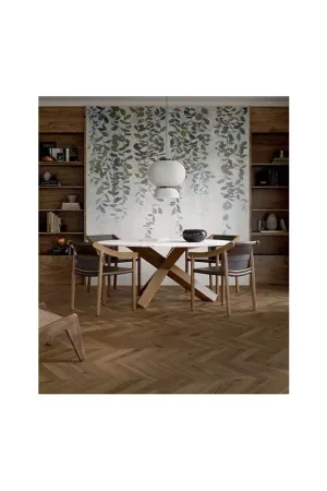 Carrelage Chevron Marron Effet Bois Marca Corona Elisir Royal Castano Soldes