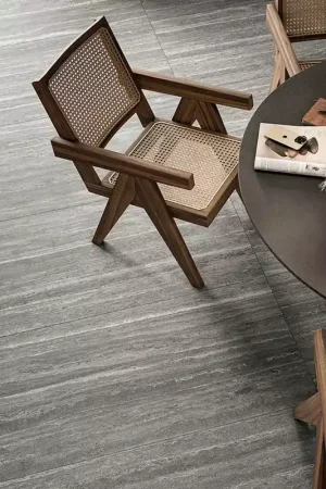 Retour Gratuit Dalle effet travertin gris 20mm Elysian EY08 Travertino Dark Mirage