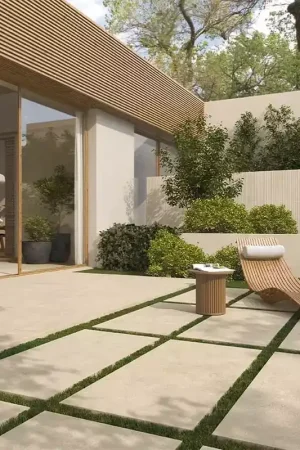 Carrelage extérieur effet pierre Arkigeo Marca Corona Pas Cher