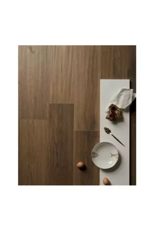 Carrelage Extérieur Marron Effet Bois Marca Corona Elisir Royal Castano Petit Prix