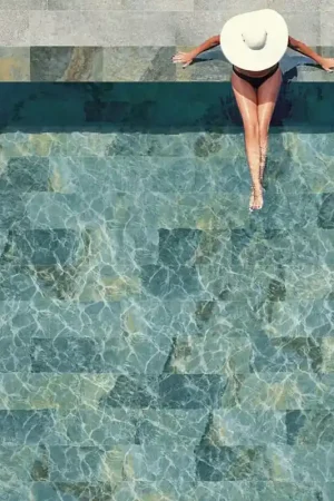 Authentique Carrelage extérieur effet Pierre Bali Savoia Ocean 30x60 Bahia Green