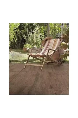 Authentique Carrelage extérieur 2cm imitation bois Ragno Woodmania Caramel 40x120