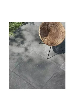 Carrelage extérieur 2cm effet pierre Flaviker Nordik Stone Grey 90x90 Dernier Modèle