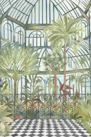 Paiement Sécurisé Papier peint panoramique Jardin d‘Hiver