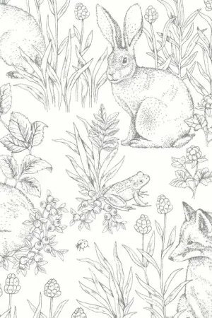 Papier peint Forest Friends Soldes