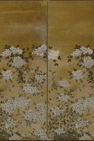 Nouveauté Papier peint panoramique Jute Flora