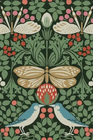 Prix Bas Papier peint Jardin aux Papillons