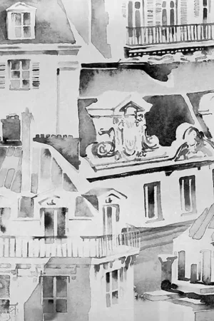Solde Papier peint panoramique Tetti Parigi