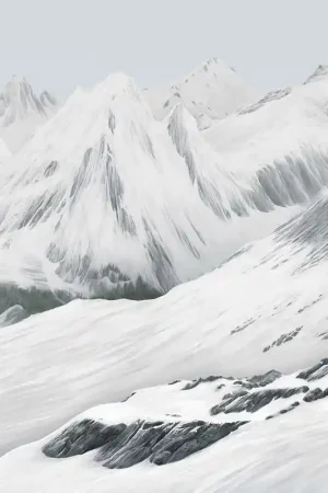 Papier peint panoramique Les Cimes Cristallines Expédié Aujourd'hui