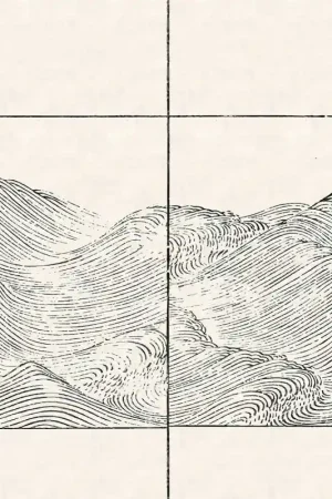Meilleur Prix Papier peint panoramique Soie Waves