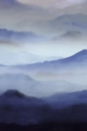 Papier peint panoramique Mountain Blue Commander Vite