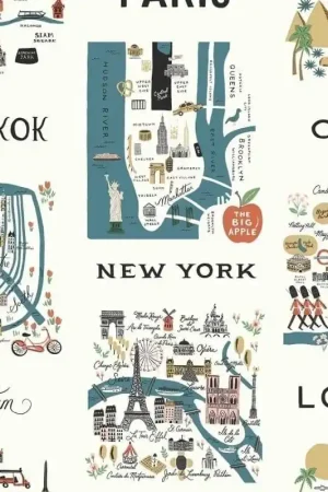 Achat Immédiat Papier peint City Maps