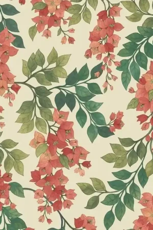 Bon Marché Papier peint Bougainvillea