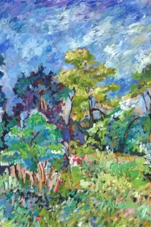 Nouvel Arrivage Papier peint panoramique Foret Impressionniste