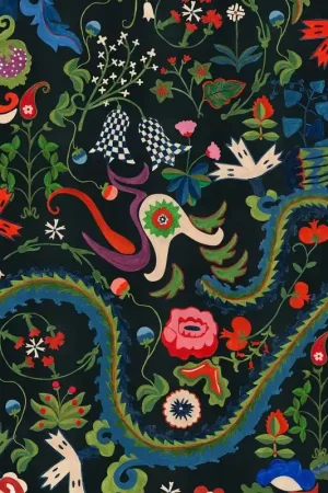 Top Vente Papier peint panoramique Dragon Flower