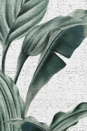 Nouvelle Collection Papier peint panoramique Tropical Grunge Brick Wall