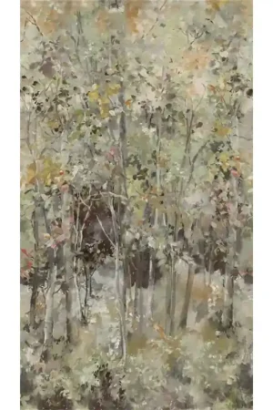 Commande En Gros Papier peint panoramique Bois De Bouleau Sisal