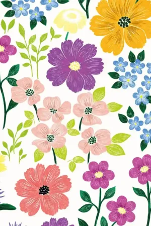 Papier peint panoramique Fleurs des Champs Nelly Prix Cassé