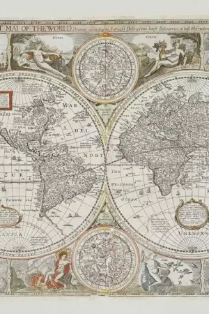 Dernier Modèle Papier peint panoramique Lin Historical Map