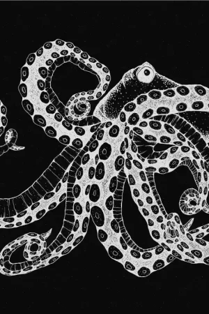 Top Vente Papier peint panoramique Octopus X-Ray