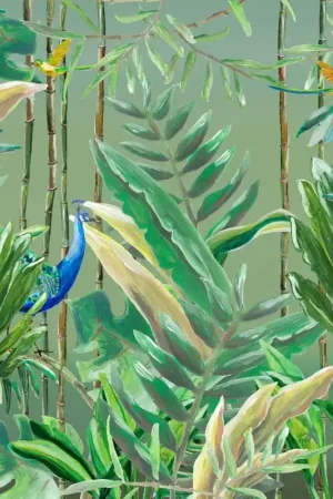Commander Vite Papier peint panoramique Mural Forest Original Jungle Forest