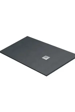 Receveur de Douche Rectangle Solid Surface Anthracite 120x80cm Optyma Paiement Sécurisé