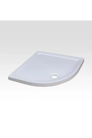 Receveur de Douche Quart de Rond 90x90 cm - Céramique Blanc - Ankara Meilleur Choix