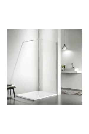 Acheter En Ligne Paroi de Douche Fixe 120 cm Verre 8 mm Profilé Alu mat - Bahia
