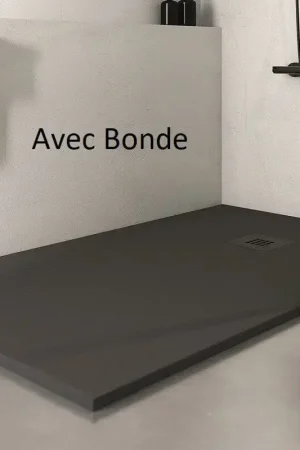 Receveur Douche extra plat Rectangle Solid Surface Anthracite -Minéral Nouvel Arrivage