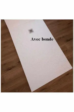 Receveur de Douche extra plat Rectangle Solid Surface Blanc - Minéral Solde