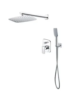 Seulement Aujourd'hui Pack Douche à Encastrer Mitigeur 2 Voies - Chromé/Blanc - Concep‘t