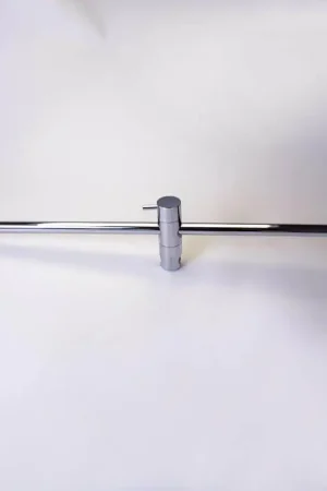 Promotion Saisonnière Barre de Douche Ronde - Inox Chromé - avec Porte Douchette