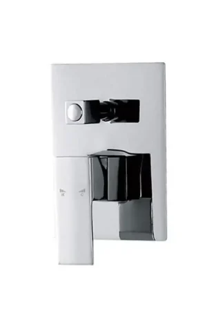 Promotion Saisonnière Robinet Mitigeur Douche Encastré 2 sorties, Chromé, Carré