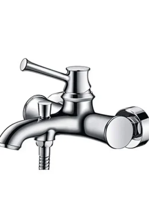 Robinet Mitigeur de Baignoire Mural Rétro - Chromé - Allure Acheter Direct