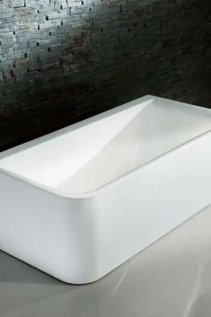 Authentique Baignoire ilot Rectangulaire - Acrylique Blanc -160x80 cm - Bilbao