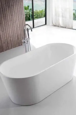 Baignoire îlot Ovale - Acrylique Blanc - 170x80 cm - Milan Promotion Saisonnière
