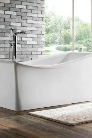 Marque Baignoire ilot Rectangulaire - Acrylique Blanc - 170x80 cm - Sidney
