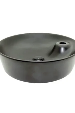 Vasque à Poser Ronde - Céramique Noir Mat - 44 cm - Lodge Remise