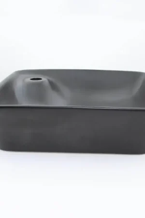 Vasque à Poser Carrée - Céramique Noir Mat - 43x43 cm - Urban Seulement Aujourd'hui