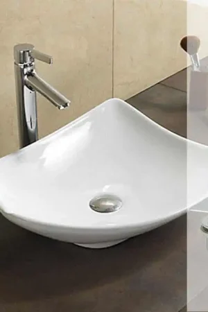Jusqu'à Épuisement Des Stocks Pack Vasque Feuille blanc + Bonde clic-clac