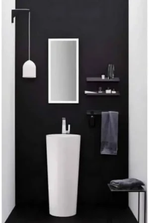 Affaire À Saisir Lave Main Totem Cylindre - Céramique Blanc - 39x83 cm - Star