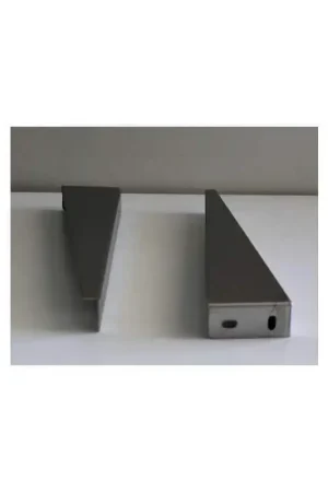 Dernier Modèle Petite Paire Equerre de Fixation lavabo - 25 x 8 cm - Inox brossé