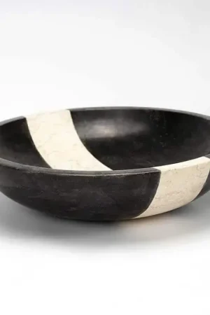 Vasque à Poser Ronde - Pierre Noir - Ø45 cm - Edo Nouvelle Collection