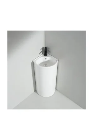 Affaire À Saisir Lavabo Totem Angle 45x85 cm - Céramique - Laos - Outlet