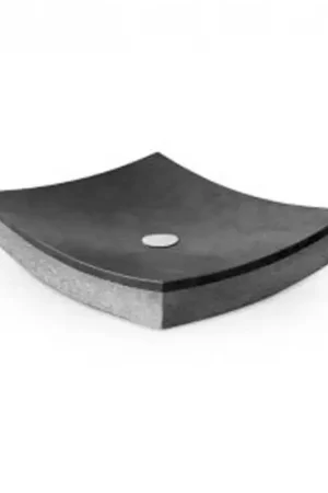 Promotion Saisonnière Vasque à Poser Rectangulaire - Pierre noire - 50x40 - Profil